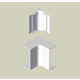 UNEX ANGULO INTERIOR PVC BLANCO PARA MOLDURA/CANAL 16X30 Ref.78333-2